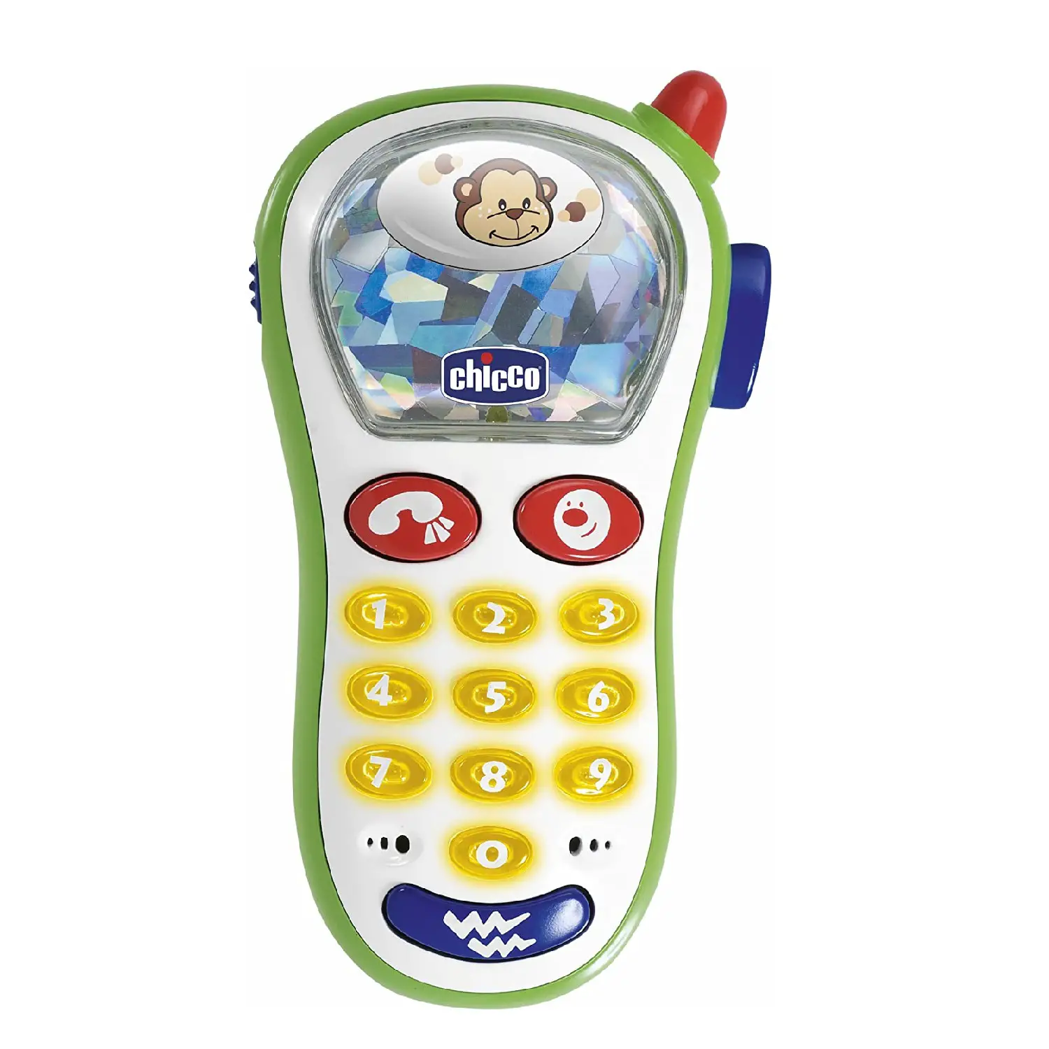 Chicco Telefonino Vibra & Scatta, Cellulare Per Bambini con Luci e Suoni - Primi giochi