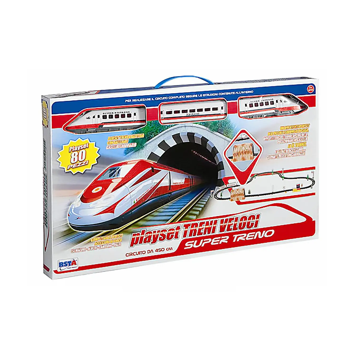 Playset Grande Treni Veloci a Batteria - Veicoli, garage e piste