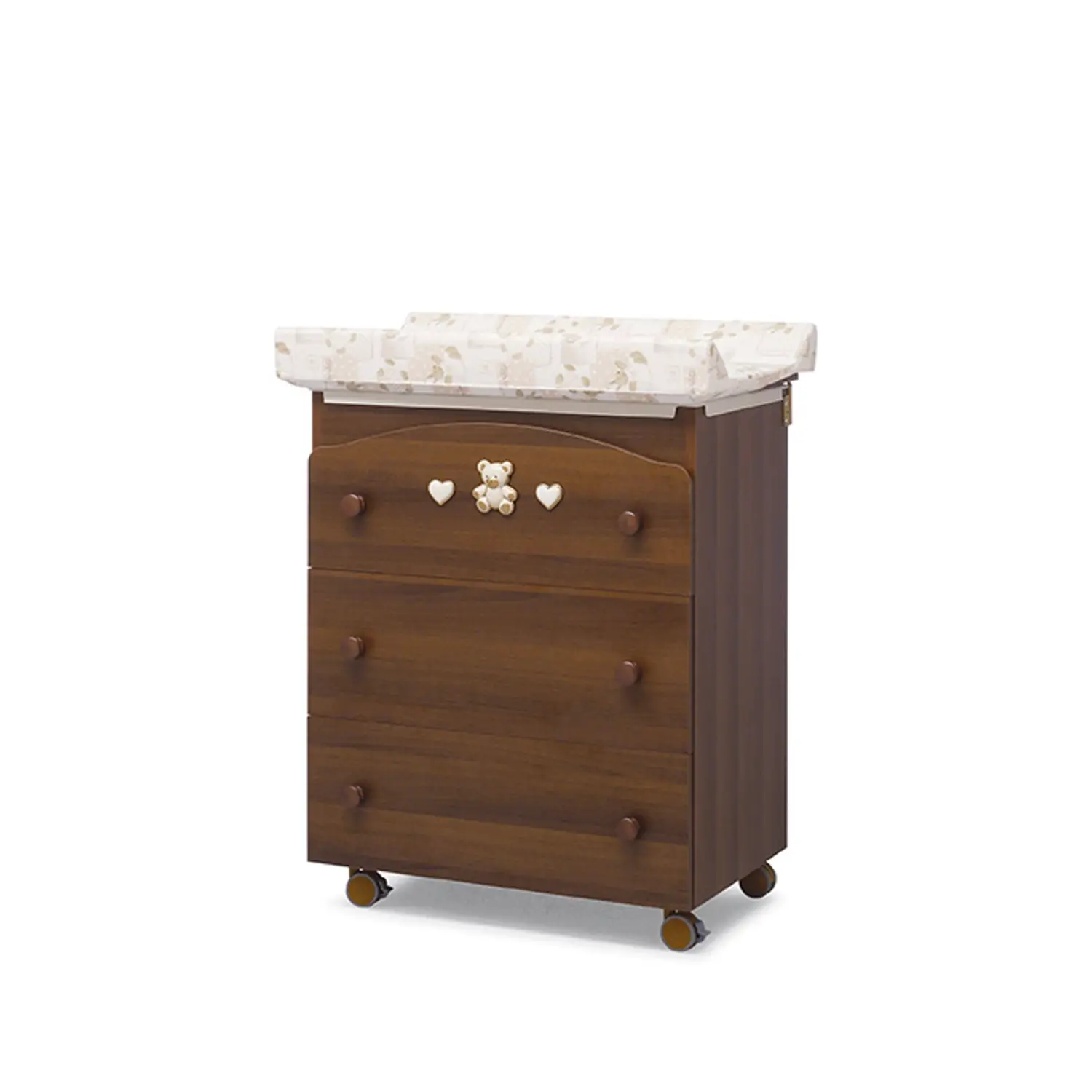 BAGNETTO FASCIATOIO TIPPY JOLIE 3 CASSETTI NOCE - Zona cambio e bagno