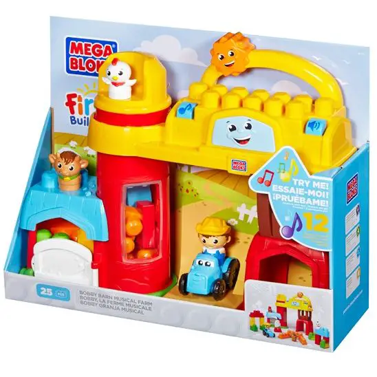 Bobby Barn Fattoria Musicale First Builders - mega bloks