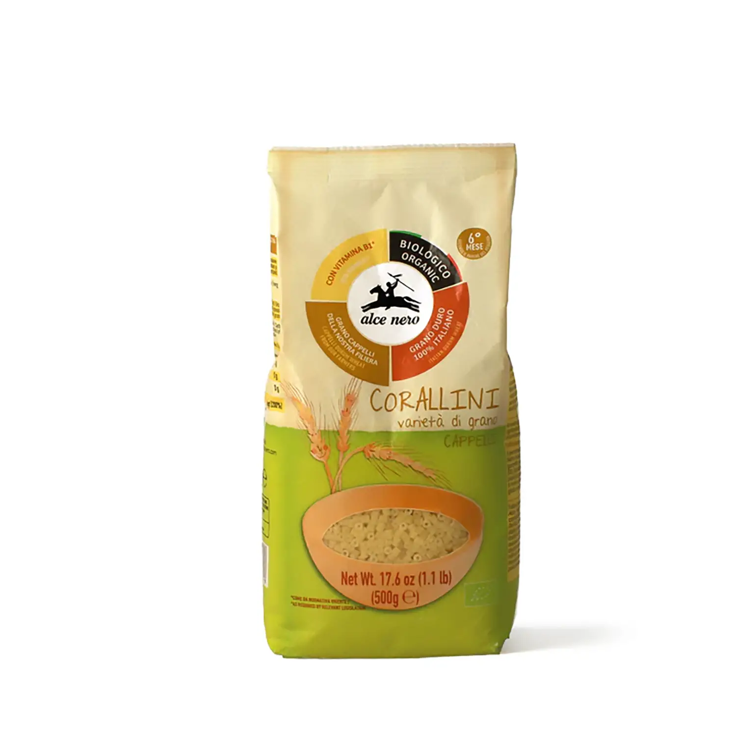Pastina Alce Nero Grano Duro Senatore Cappelli 500g - omogeneizzati