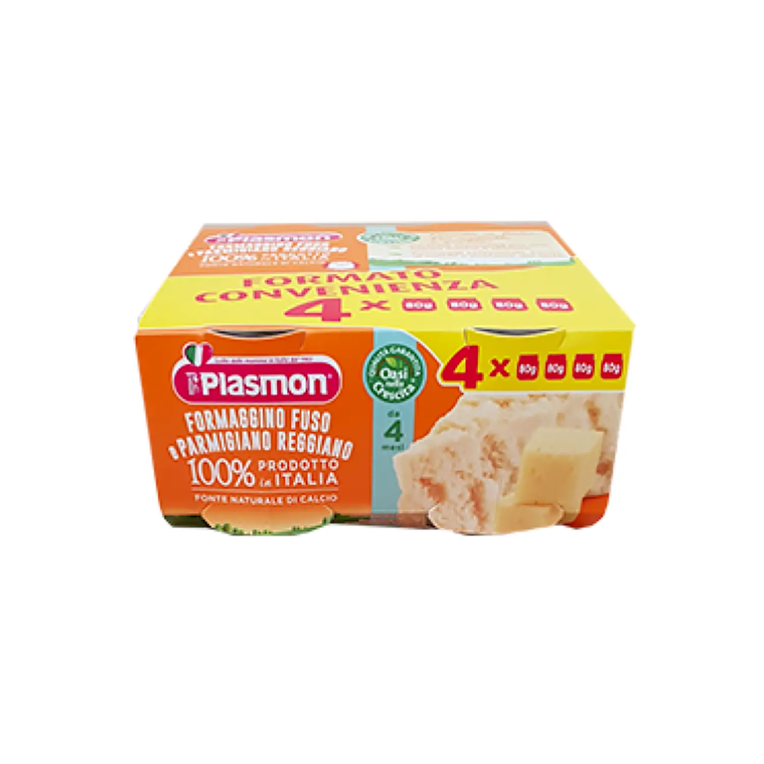 Omogenizzato Plasmon gr. 80x4 Formaggino Parmigiano - omogeneizzati