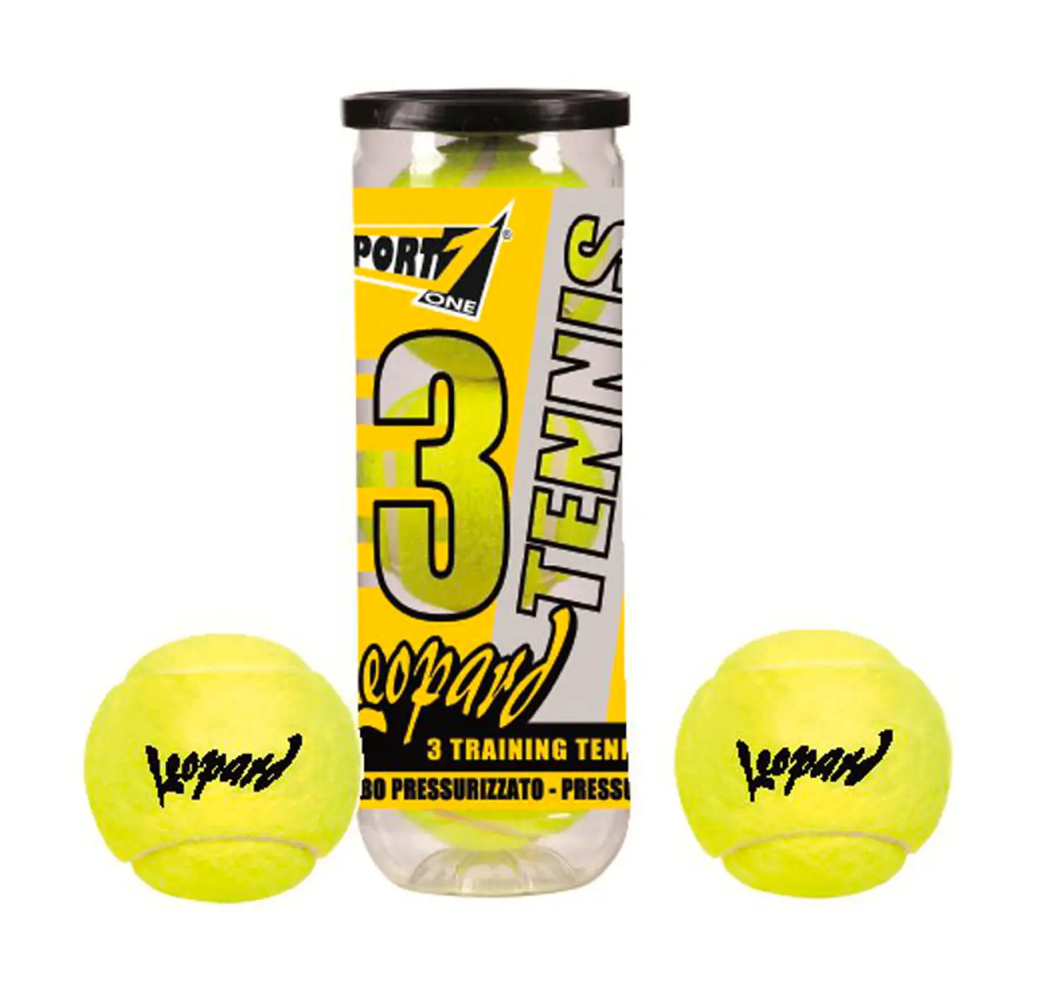 Palline da Tennis Leopard Tubo da 3 Pezzi - Palle e palloni