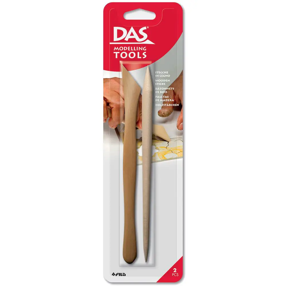 Das Stecche in Legno 2Pezzi - paste per modellare