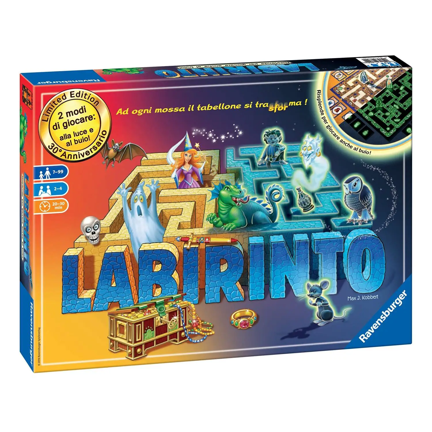 Labirinto Glow in The Dark – Gioco Luminescente per Bambini e Famiglie - Giochi di società