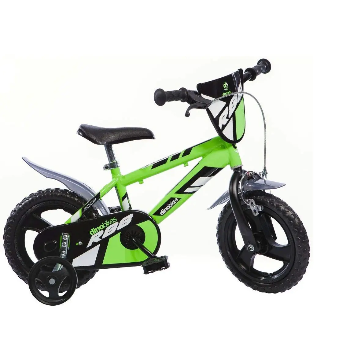 Bici per Bambini 2-4 Anni – Bicicletta 12 Pollici MTB Boys Verde con Rotelline Stabilizzatrici - biciclette bambini