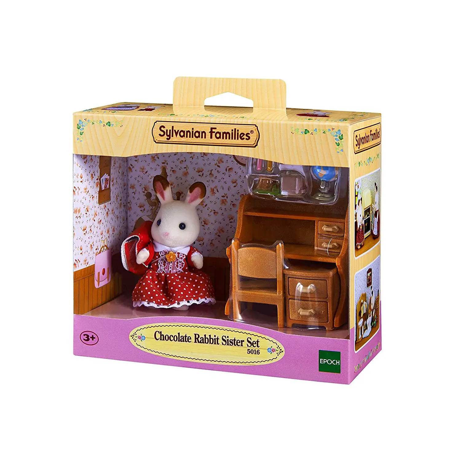 Sorella Coniglio Ciocc + Scrivania - Sylvanian Families - collezionabili bambina
