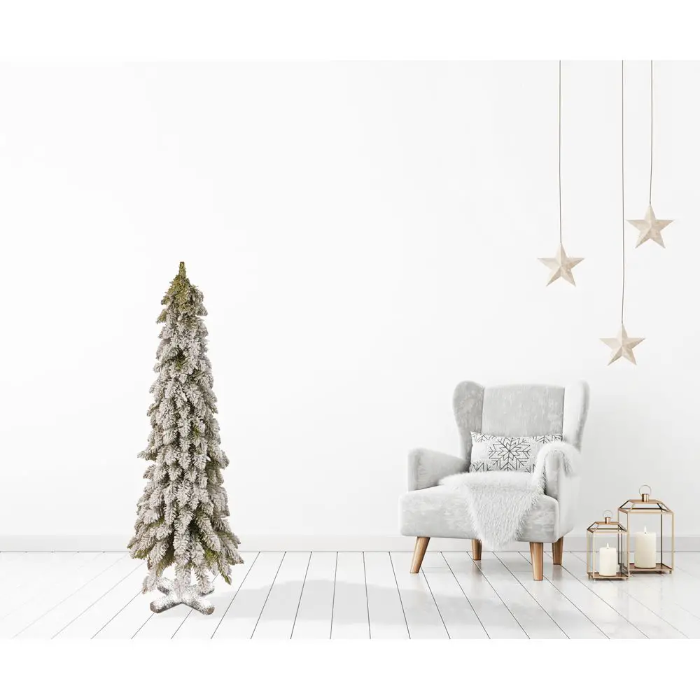 Albero di Natale Downswept Forest Flocked – 122 cm Innevato - alberi
