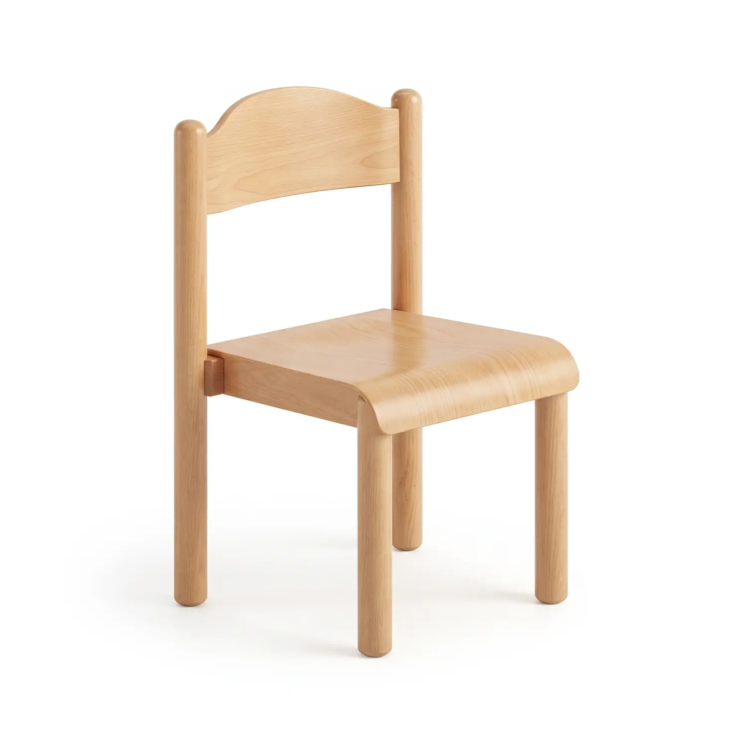 Sedia per Adulti Ciao Impilabile – Altezza Seduta 46 cm, Misura 6, Conforme UNI EN 1729 - Sedie in legno