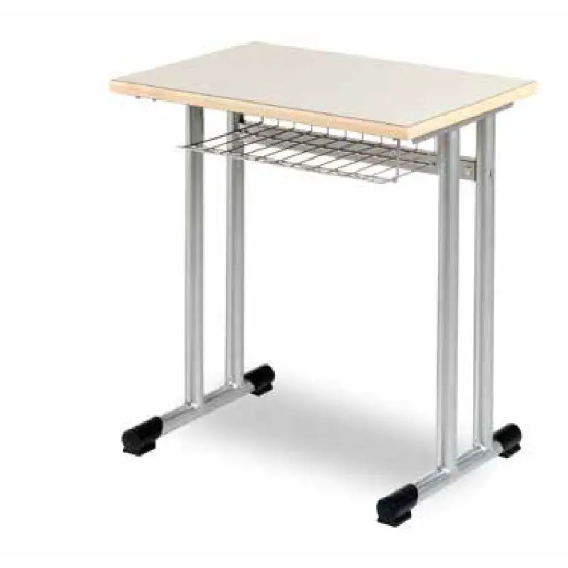 Banco Monoposto Bicolonna 50x70 cm – Banco Scuola con Sottopiano in Griglia Metallica - Arredo scuola dell'obbligo