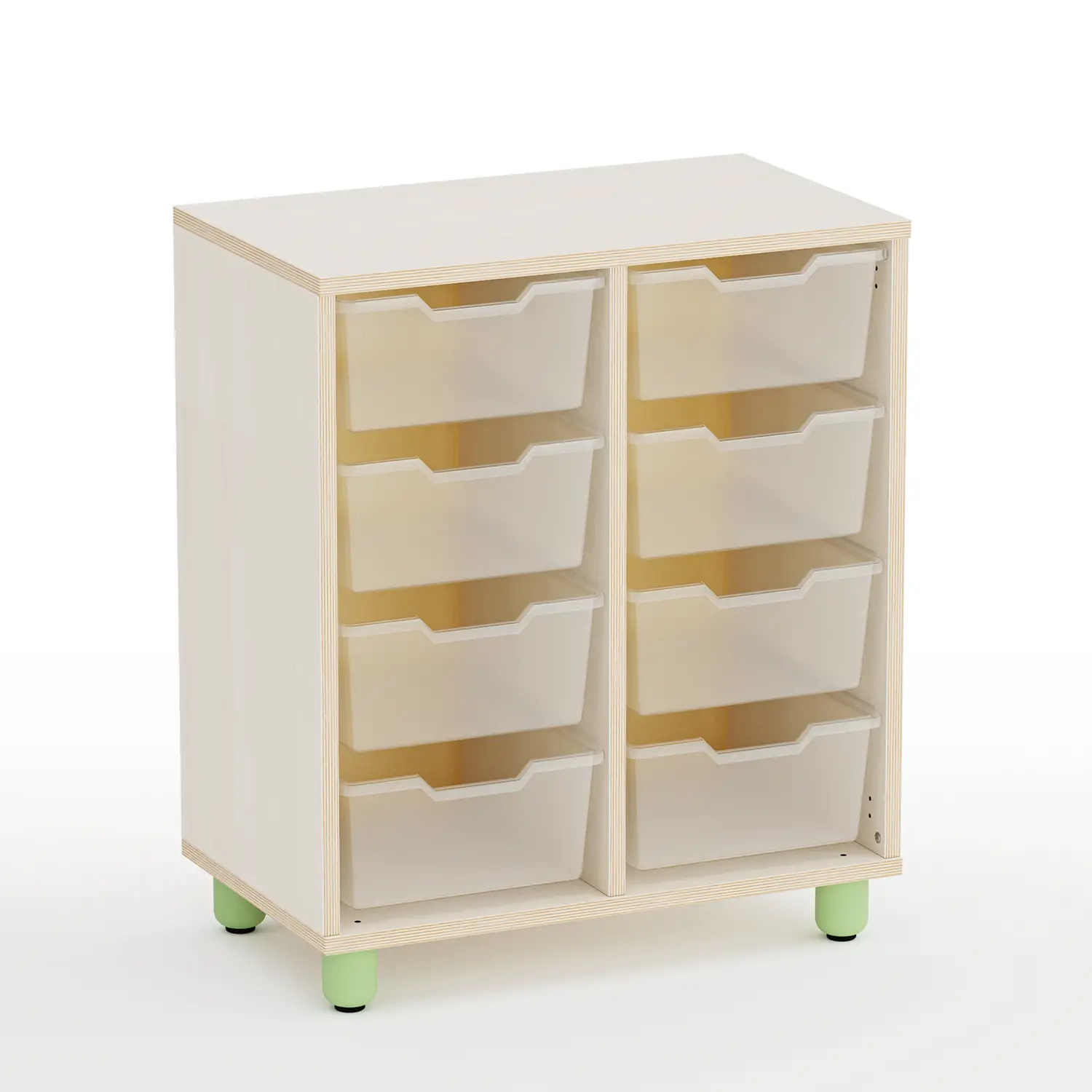 Mobile Scuola Infanzia Easy Line 8 Cassetti Giallo - Conforme CAM - Arredo Nido e Infanzia