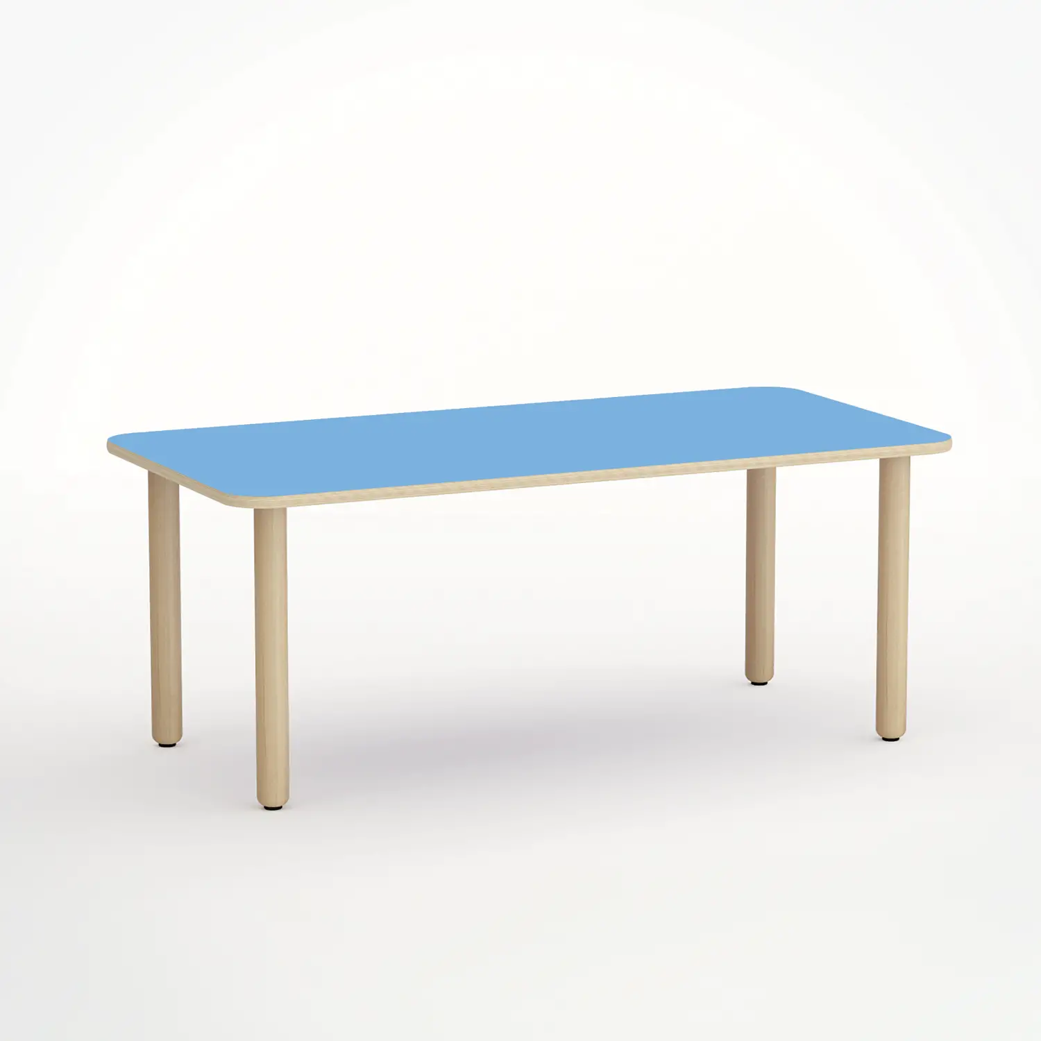Tavolo Forma Rettangolare H 46 Cm - Misura 1 - Blu Orizzonte Per Nidi D'infanzia - Conforme CAM - Cattedre e tavoli lavoro