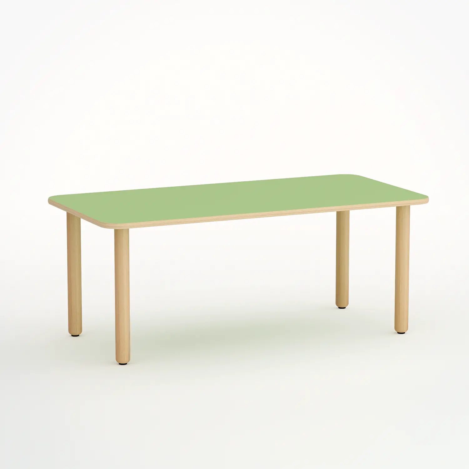 Tavolo Forma Rettangolare H 46 Cm - Misura 1 - Verde Per Nidi D'infanzia - Conforme CAM - Cattedre e tavoli lavoro