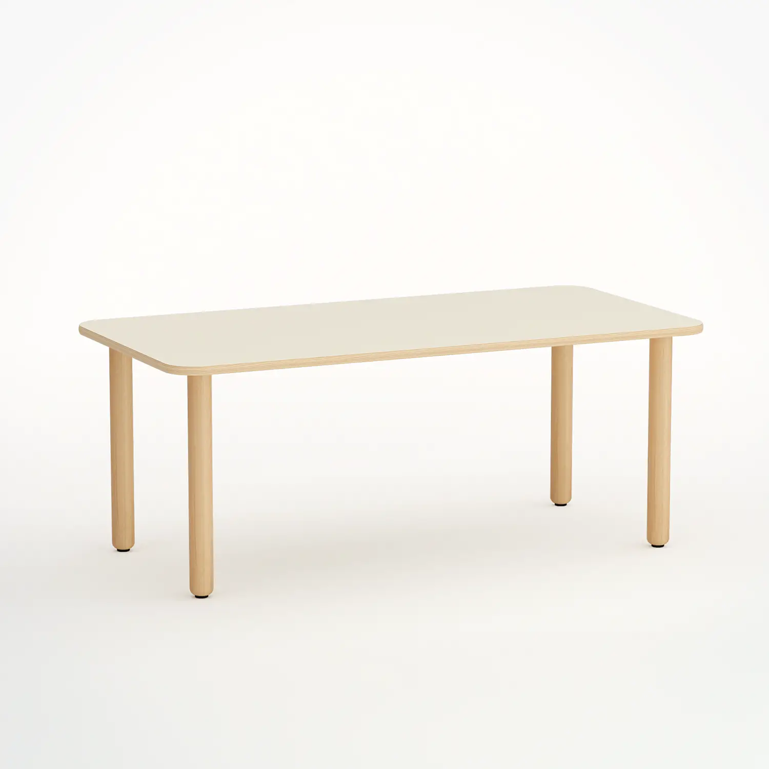Tavolo Forma Rettangolare H 46 Cm - Misura 1 Magnolia Per Nidi D'infanzia - Conforme CAM - Cattedre e tavoli lavoro