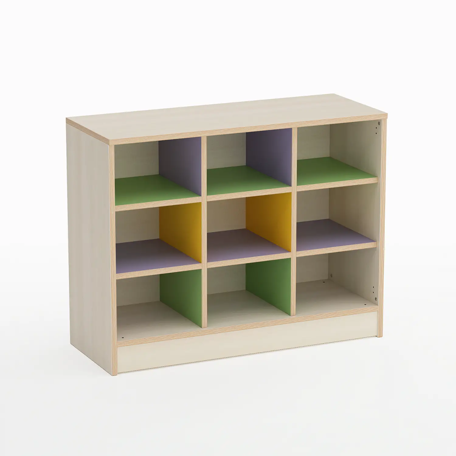 Mobile Scuola Infanzia Forma a 9 Caselle Altezza 75 cm. - Conforme CAM - Arredo Nido e Infanzia