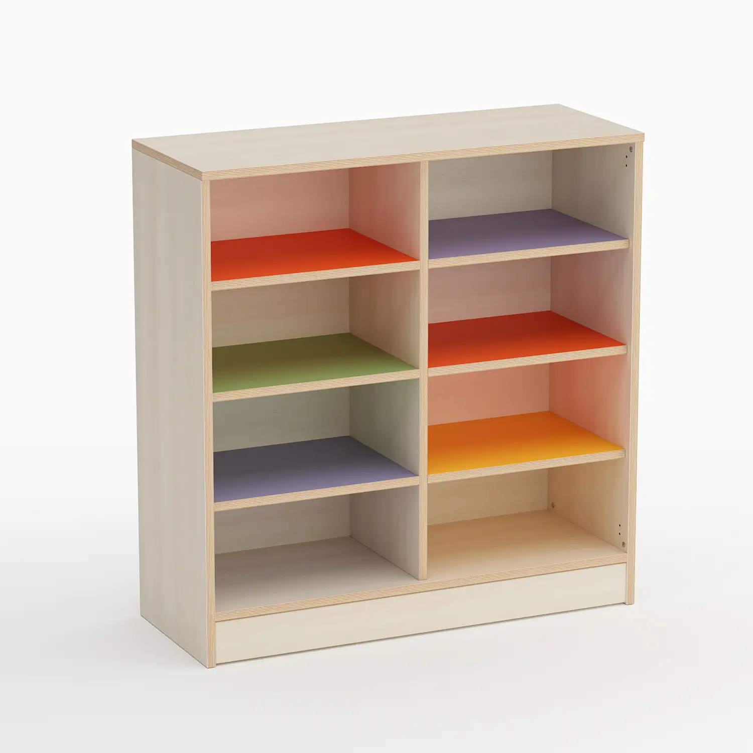 Mobile Scuola Infanzia Forma a 8 Caselle Altezza 110 cm. - Conforme CAM - Arredo Nido e Infanzia