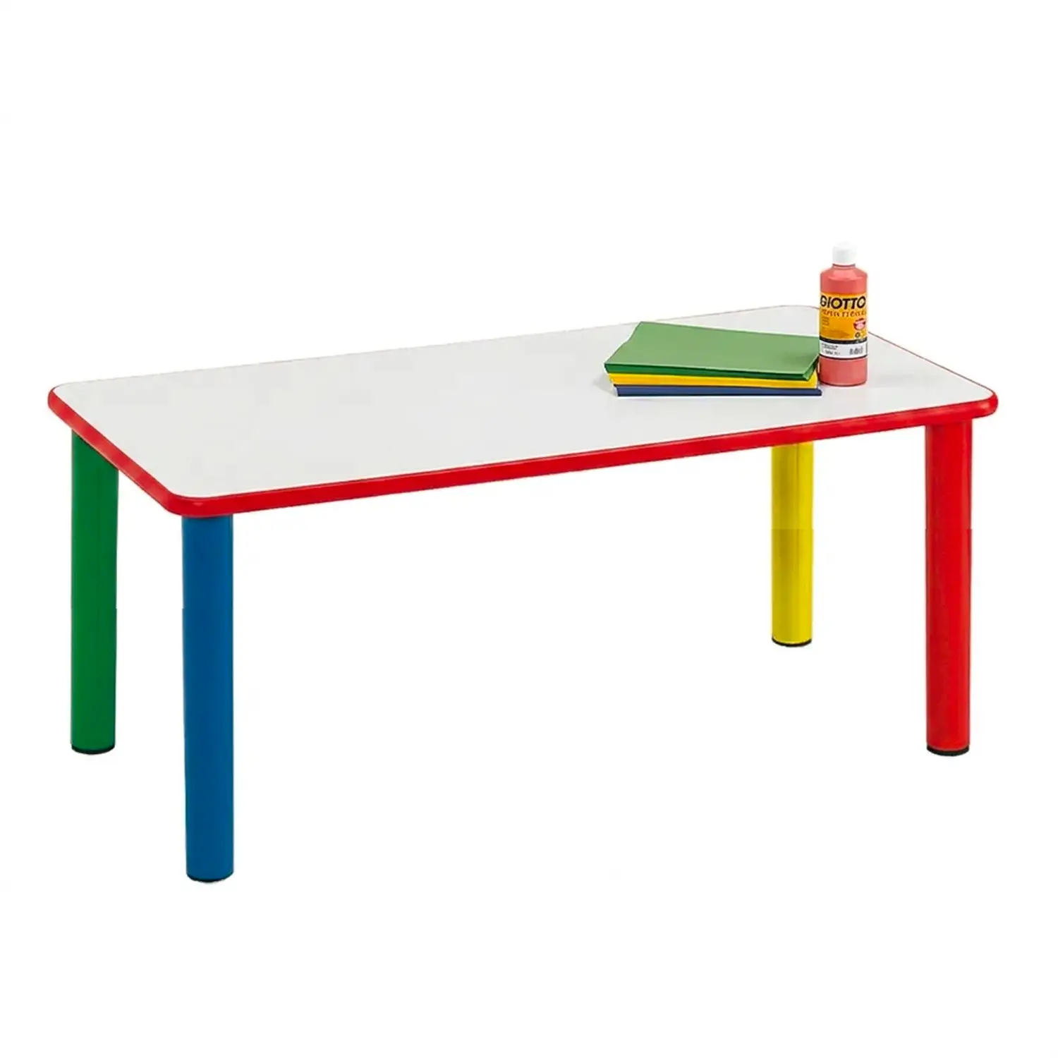 Tavolo Scuola Infanzia Color Basic Rettangolare Misura 1 - Cattedre e tavoli lavoro
