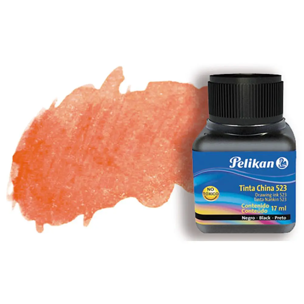 Inchiostro di China Pelikan – Rosso Vermiglio 10 ml per Calligrafia e Disegno Artistico - Inchiostri e acquerelli
