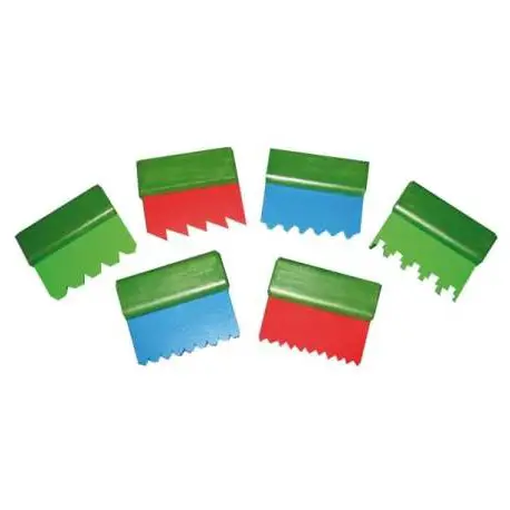 Spatole Creative per Bambini – Set 6 Spatole Flessibili - Rulli, spugne e timbri