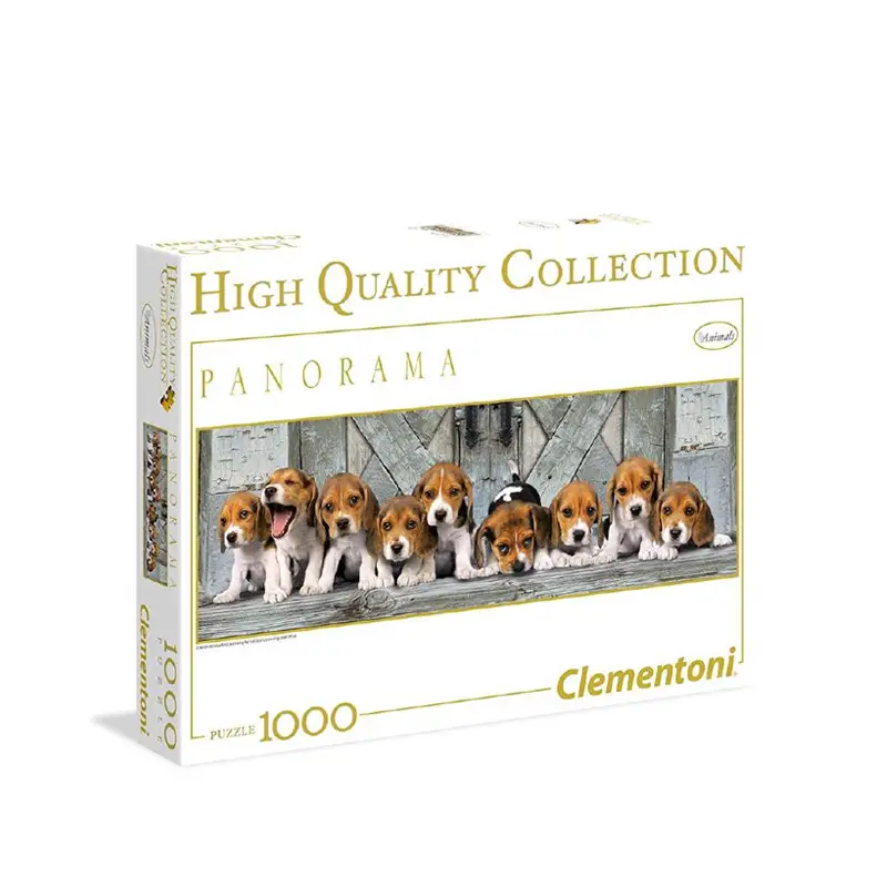 Puzzle 1000 Pezzi Panorama Beagles - Clementoni - puzzle adulti