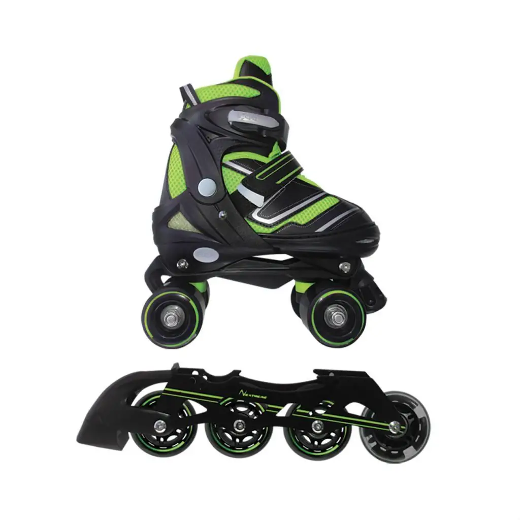 Pattini Converibili 2in1 Reverse Verde Lime Taglia M 34/37 - pattini