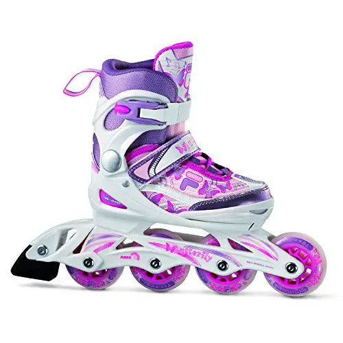 PATTINI IN LINEA BUTTERFLY LED WHT-MAG-LIL TAGLIA 36 - pattini