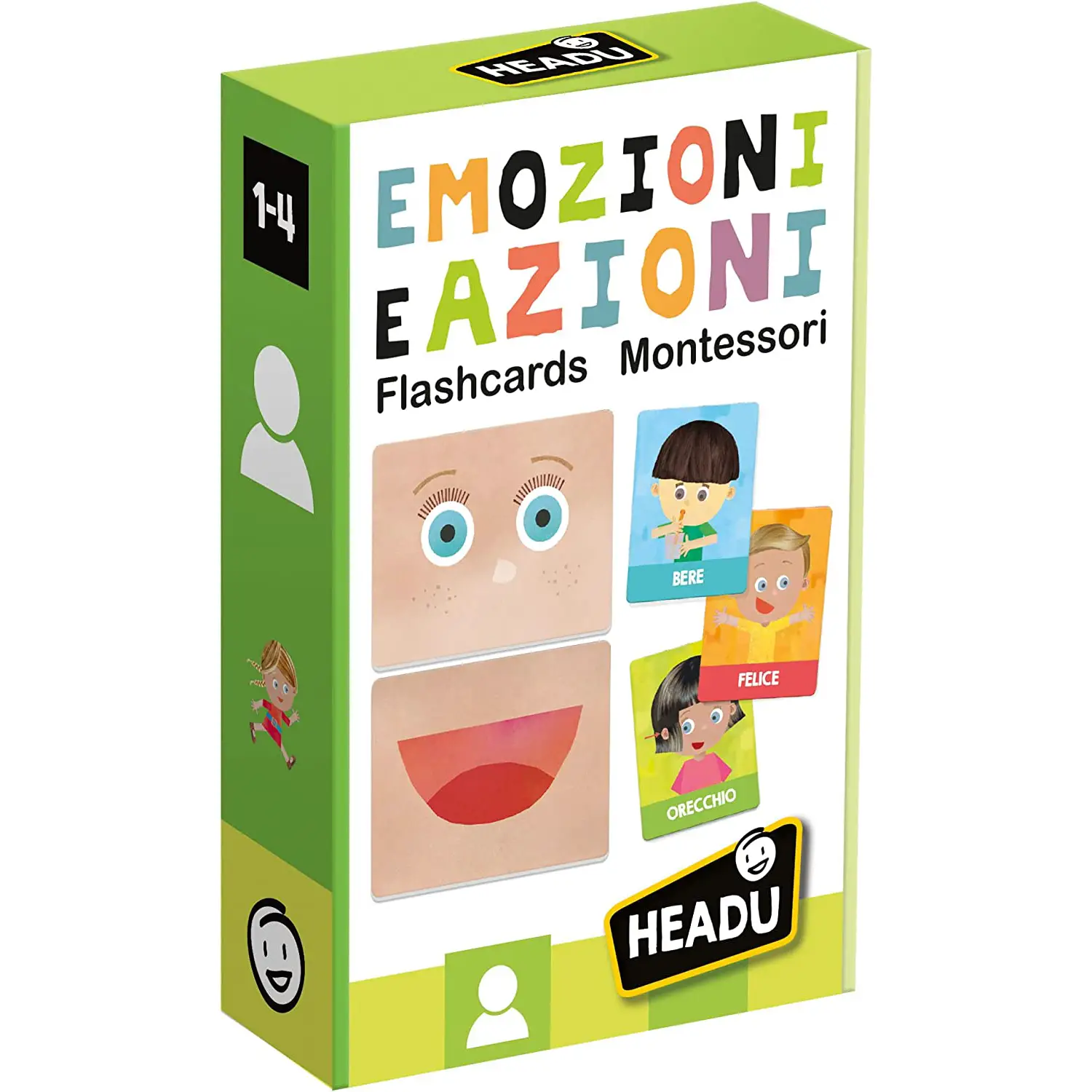 Flashcards Montessori Emozioni e Azioni New - Associazioni e tombole