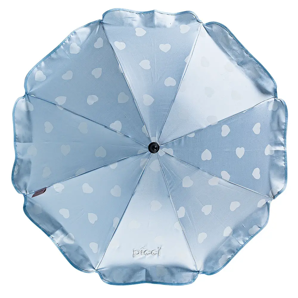 Ombrellino Universale con Ricamo Cuori – Celeste - ombrellini