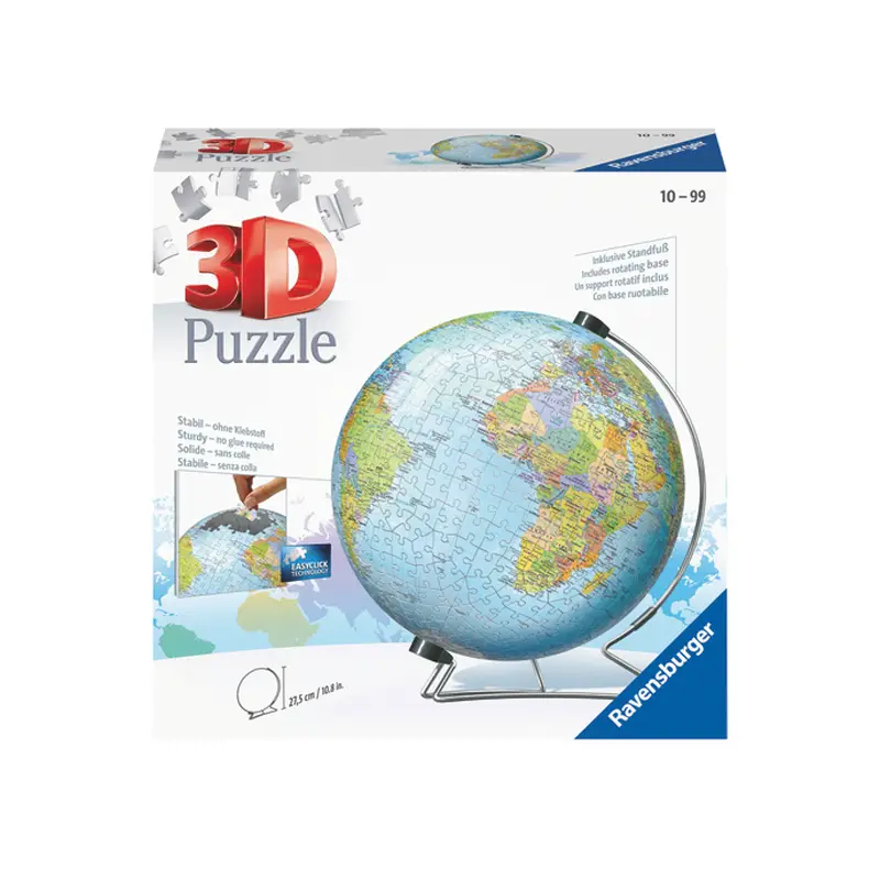 Puzzle 3D Globo – 540 Pezzi - puzzle 3d