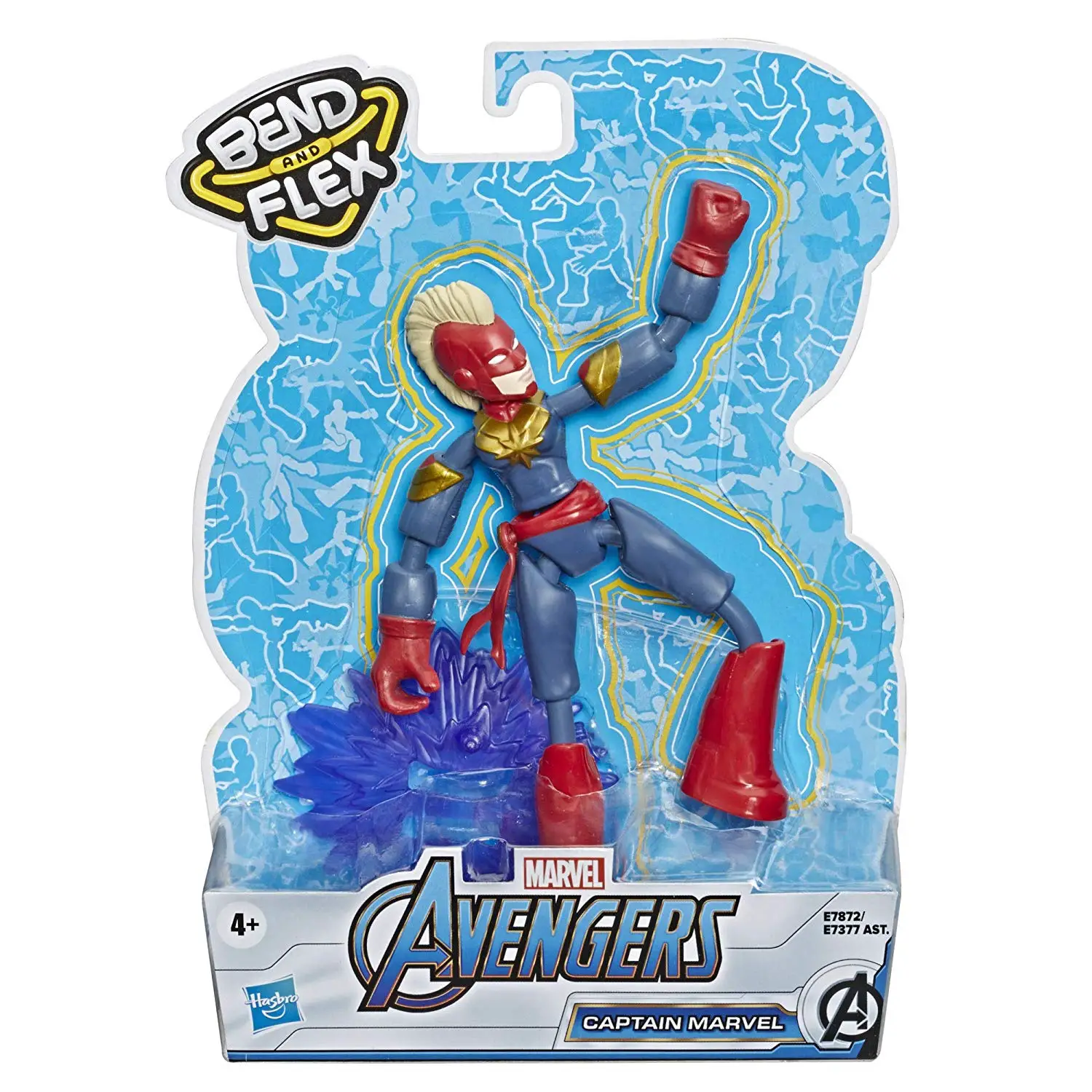 Avengers Bendy Figures – Captain Marvel Action Figure Flessibile - action figures ed accessori