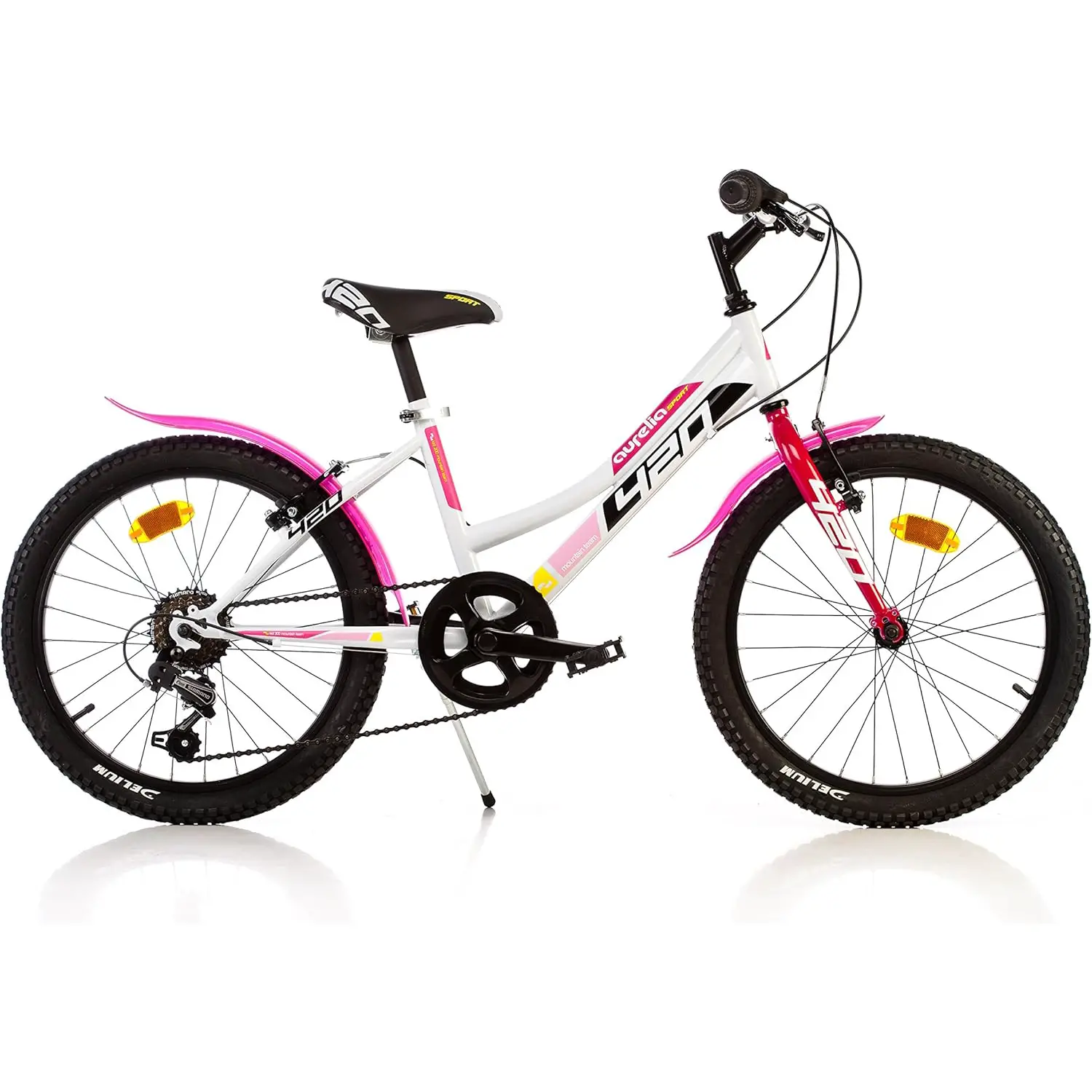 Bicicletta 20 Pollici Mtb Bianco Fuxia - biciclette bambini