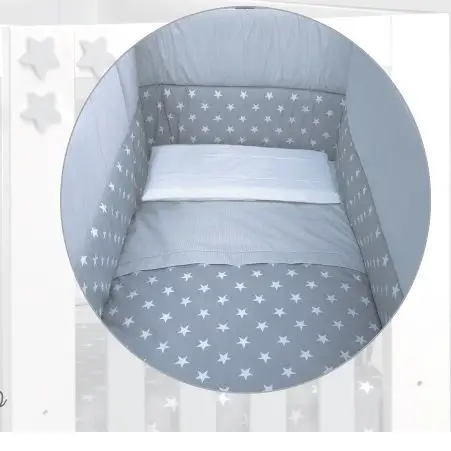 Aladino Completo Tessile 5 Pezzi Bianco Grigio - Baby Fashion - lenzuolini