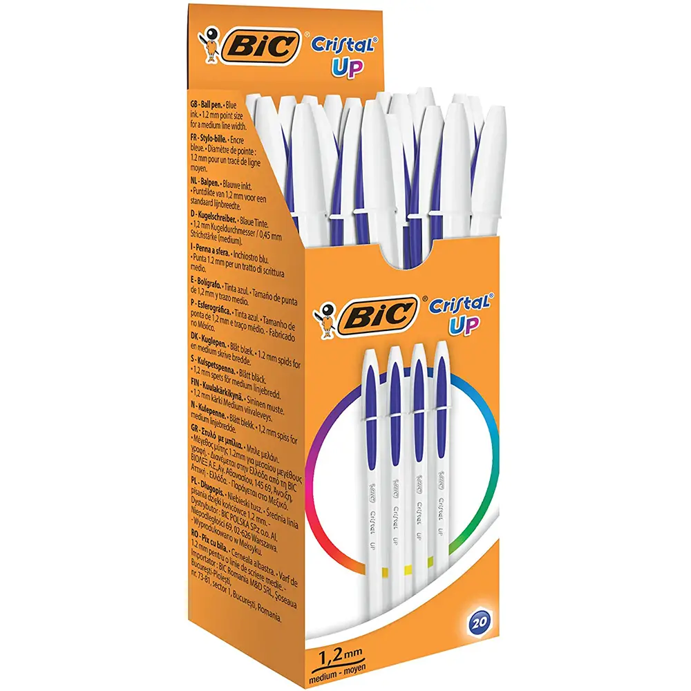 Penna BIC Cristal Up Blu - penne pennarelli ufficio