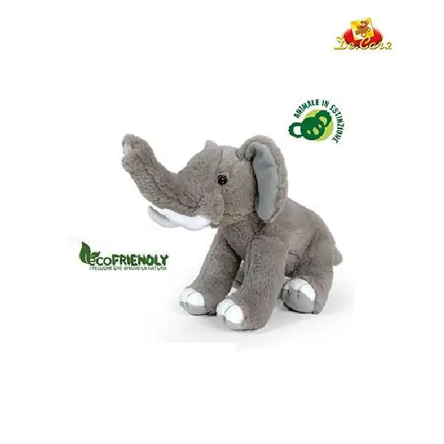 Peluche Elefante Seduto 30 cm – Eco-Friendly - peluches 0/36 mesi