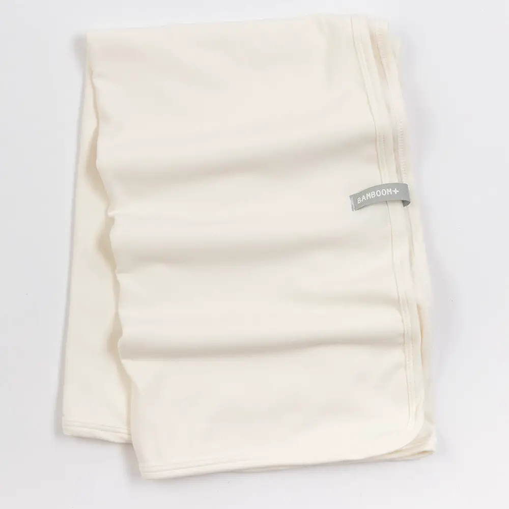 Coperta Clinica in Jersey di Bambù – Panna 75x100 cm – Bamboom - lenzuolini
