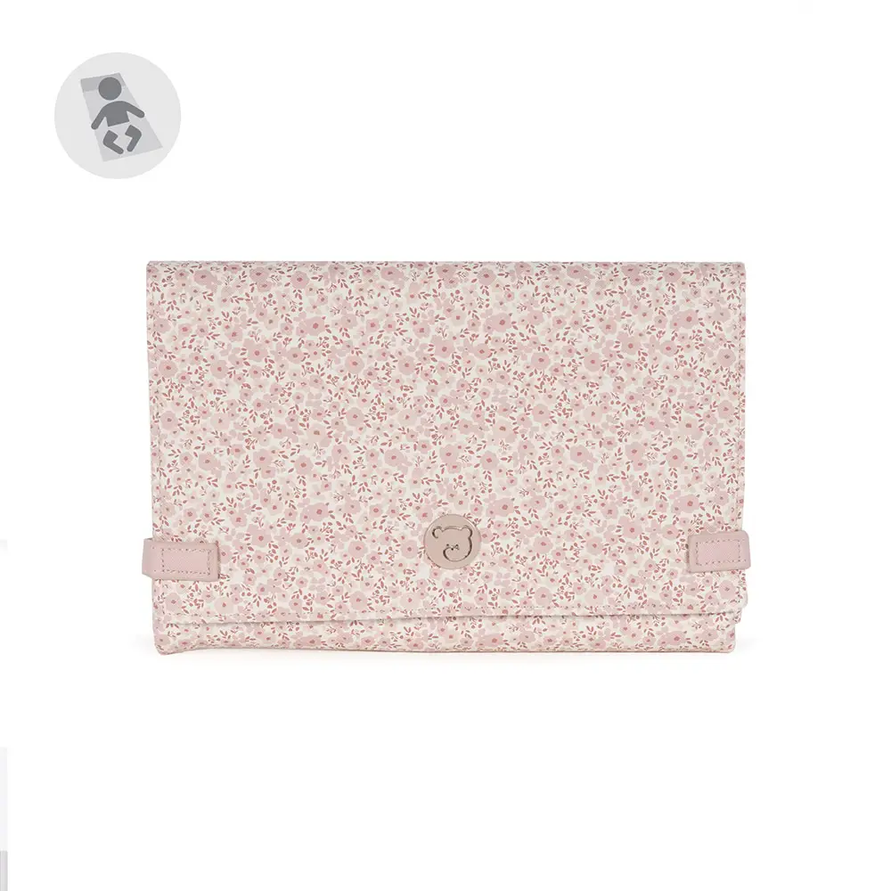 Fasciatoio da Viaggio Flower Mellow Rosa – Pasito & Pasito - borse e zaini