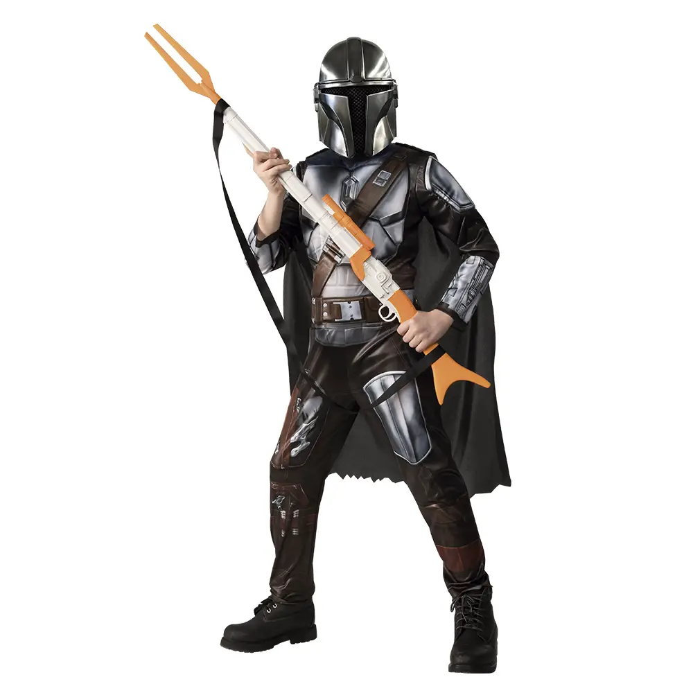 Costume Mandalorian Deluxe per Bambini – Taglia L (8/10 Anni) - abiti bambino e bambina