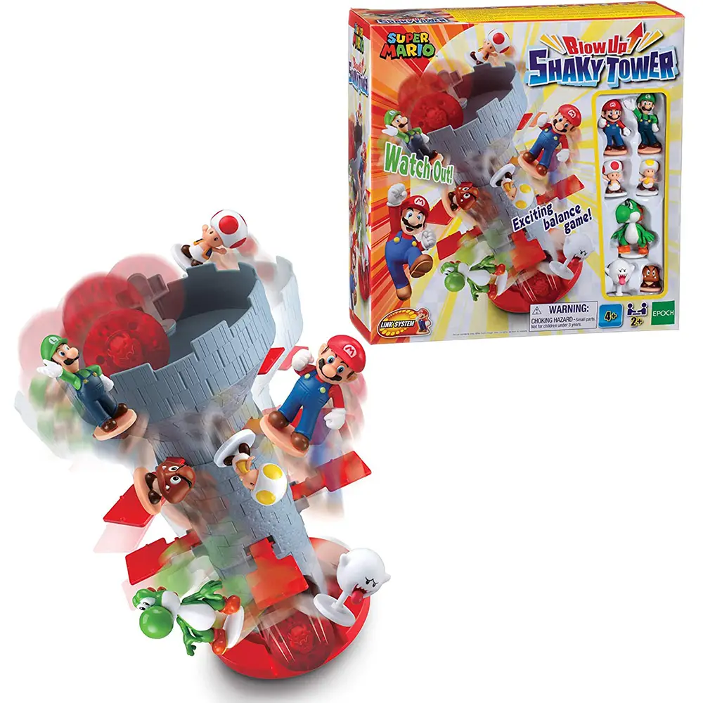 Games Super Mario Blow Up! Shaky Tower - Gioco da Tavolo - Giochi di società