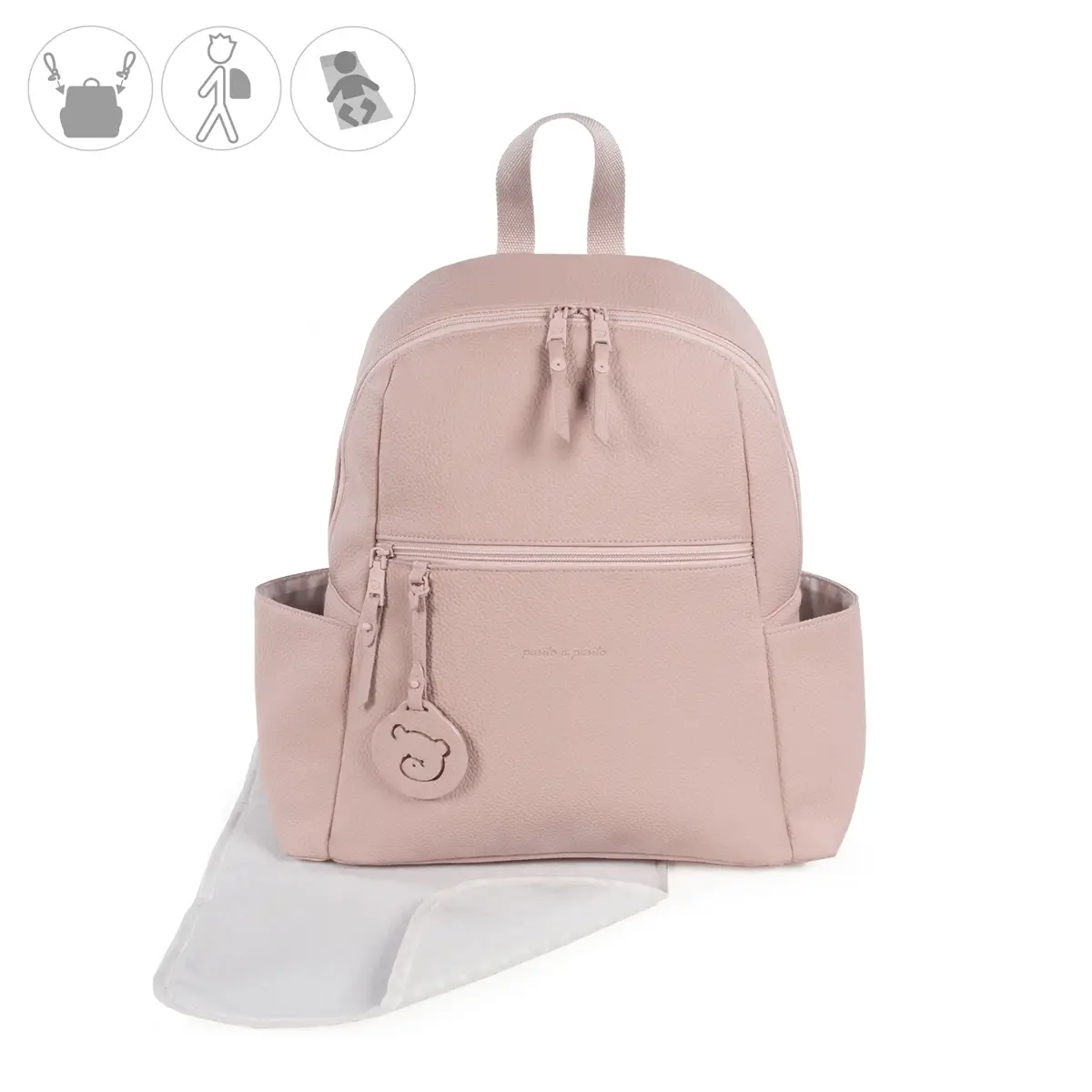 Zaino Yummi Rosa Pasito & Pasito – Perfetto per Mamme in Movimento - borse e zaini
