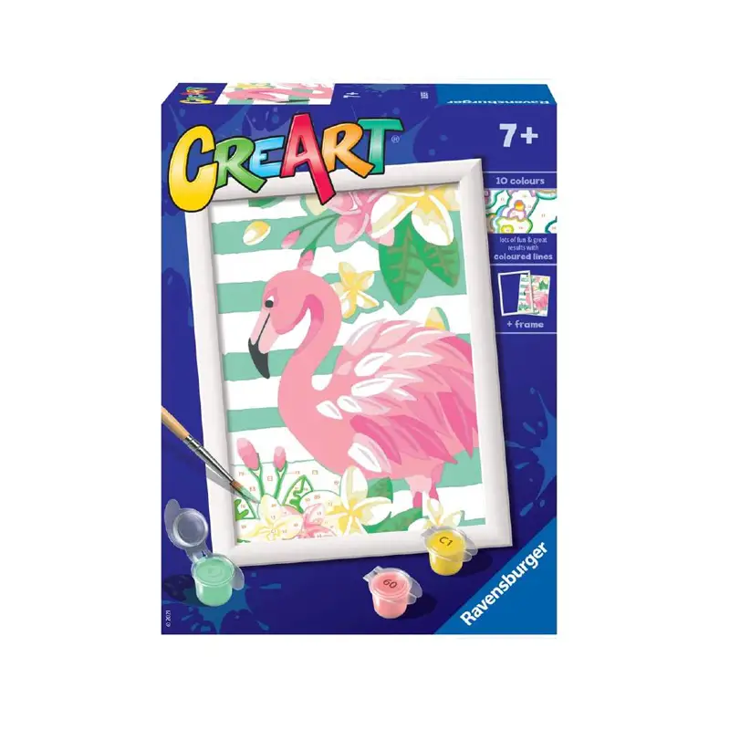 CreArt Fenicottero - Gioco Creativo da Dipingere per Bambini - creatività