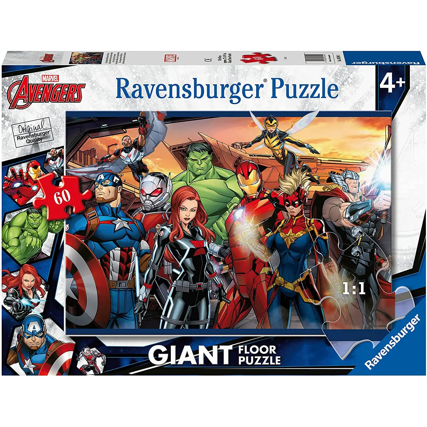 Puzzle 60 Pezzi Avengers - Ravensburger - Puzzle in cartone