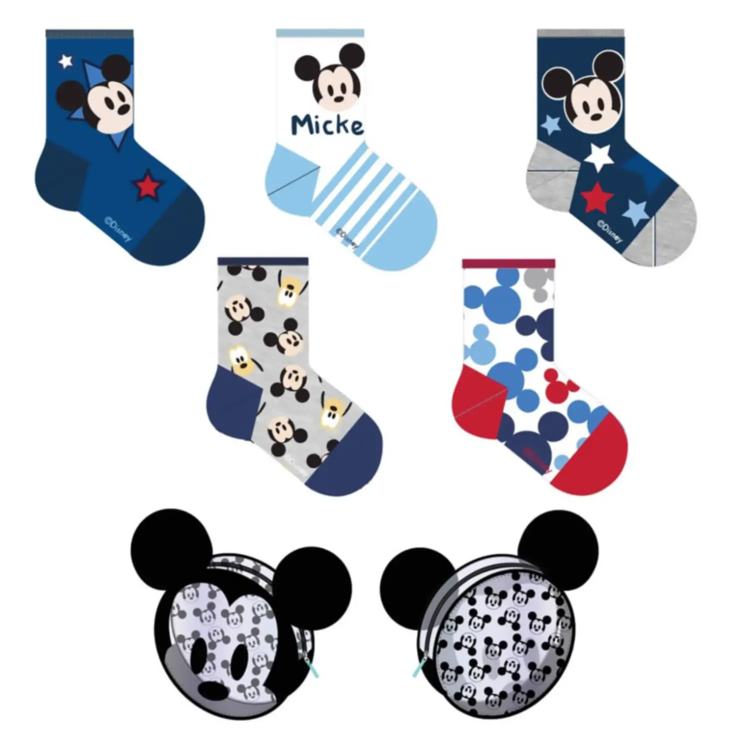 Mickey Pack Calzini 5 Pezzi T15/16 – Disney - biancheria casa