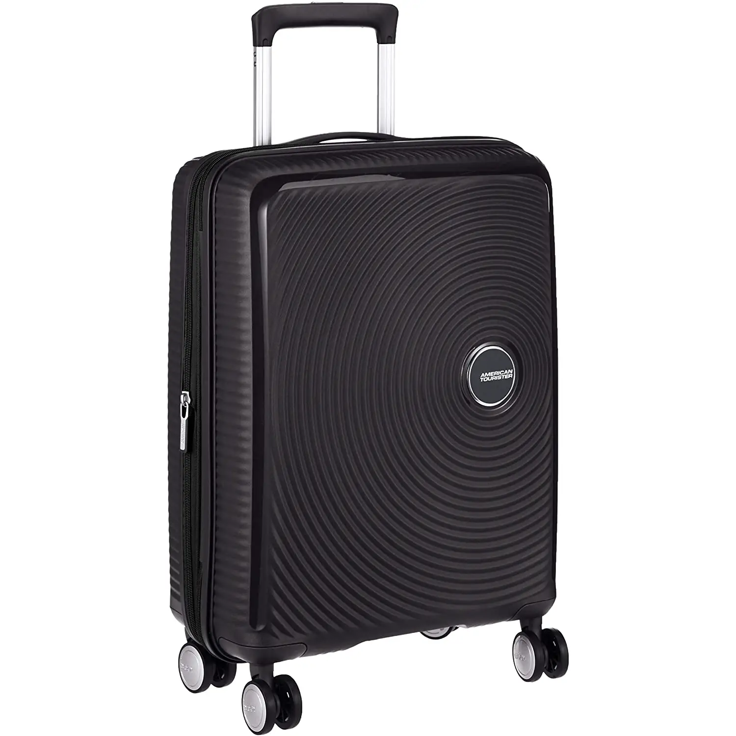 American Tourister Trolley Bagaglio a Mano Soundbox Spinner 55/20 Tsa Exp 4 Ruote Bass Black - valige e borse da viaggio