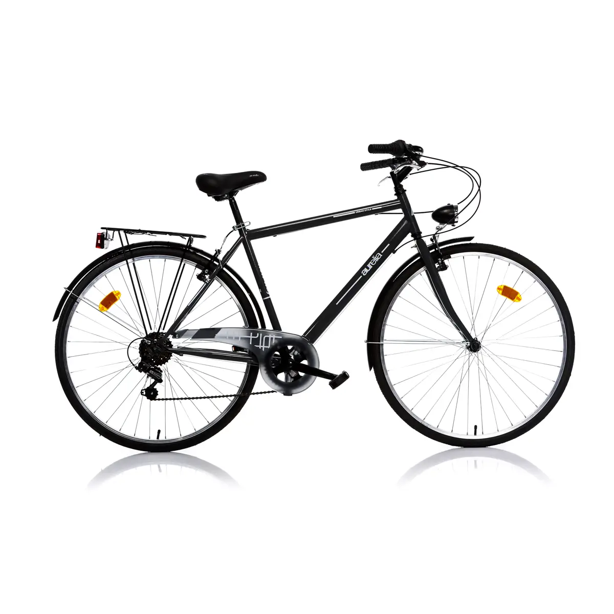 Bici per Adulti Bicicletta 28 Pollici Uomo Trekking Nero - biciclette adulti