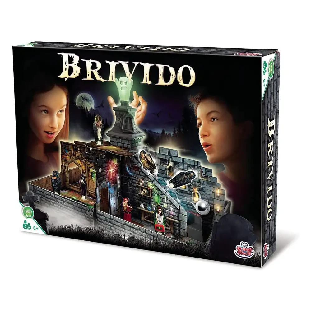 Brivido Gioco da Tavolo, 6 giocatori con Personaggi e Fantasma Che Si Illumina al Buio - Giochi di società