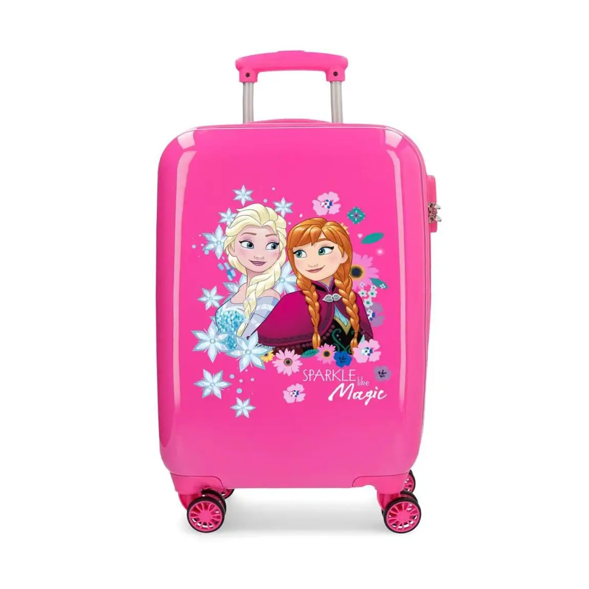 Disney Frozen Sparkle Lige Magic Trolley Da Cabina Abs 55 Cm 4 Ruote -