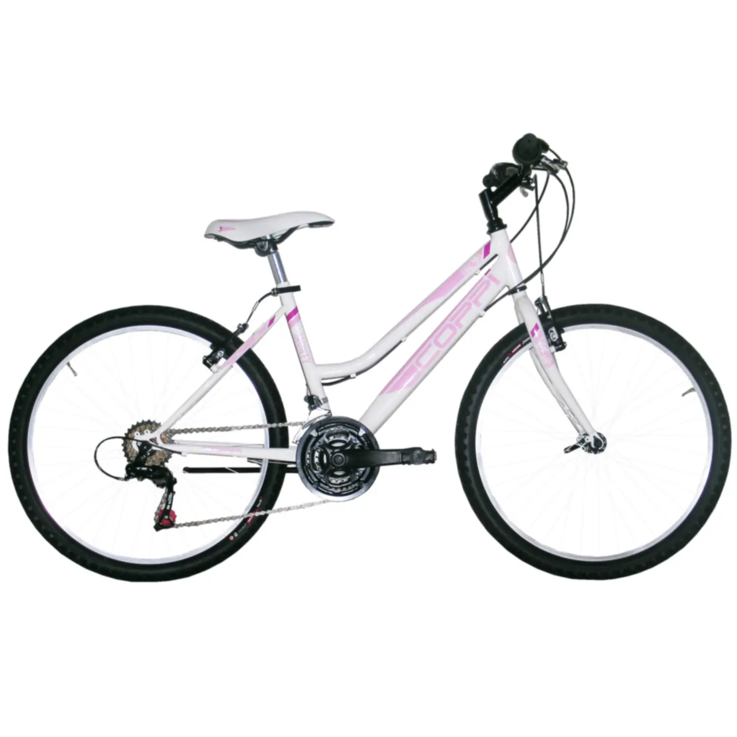 Bici Ragazza Bicicletta 24 Pollici MTB Bianco Rosa - biciclette adulti
