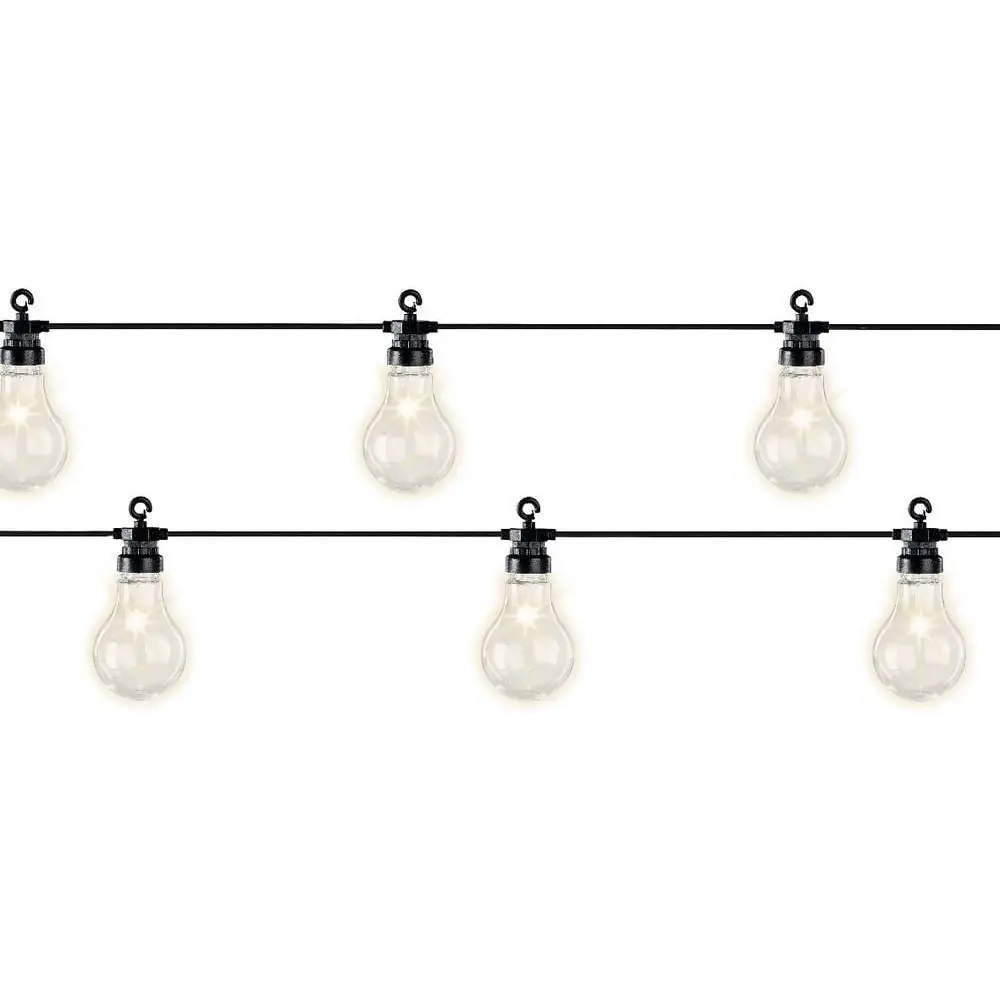 Catena Luminosa 20 Luci Led Luce Calda 9,5 Metri Orto e Giardino - luci