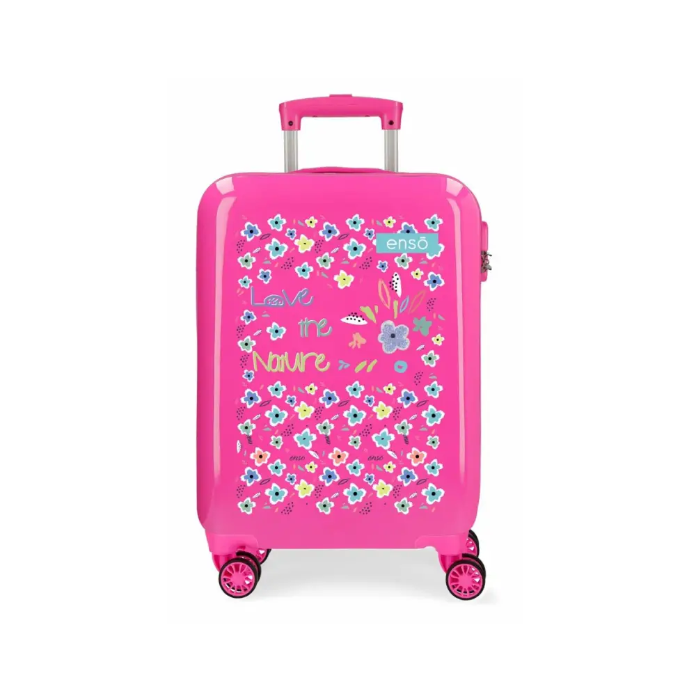 Trolley Abs 55 cm. 4 Ruote Enso Love The Nature Fucsia -