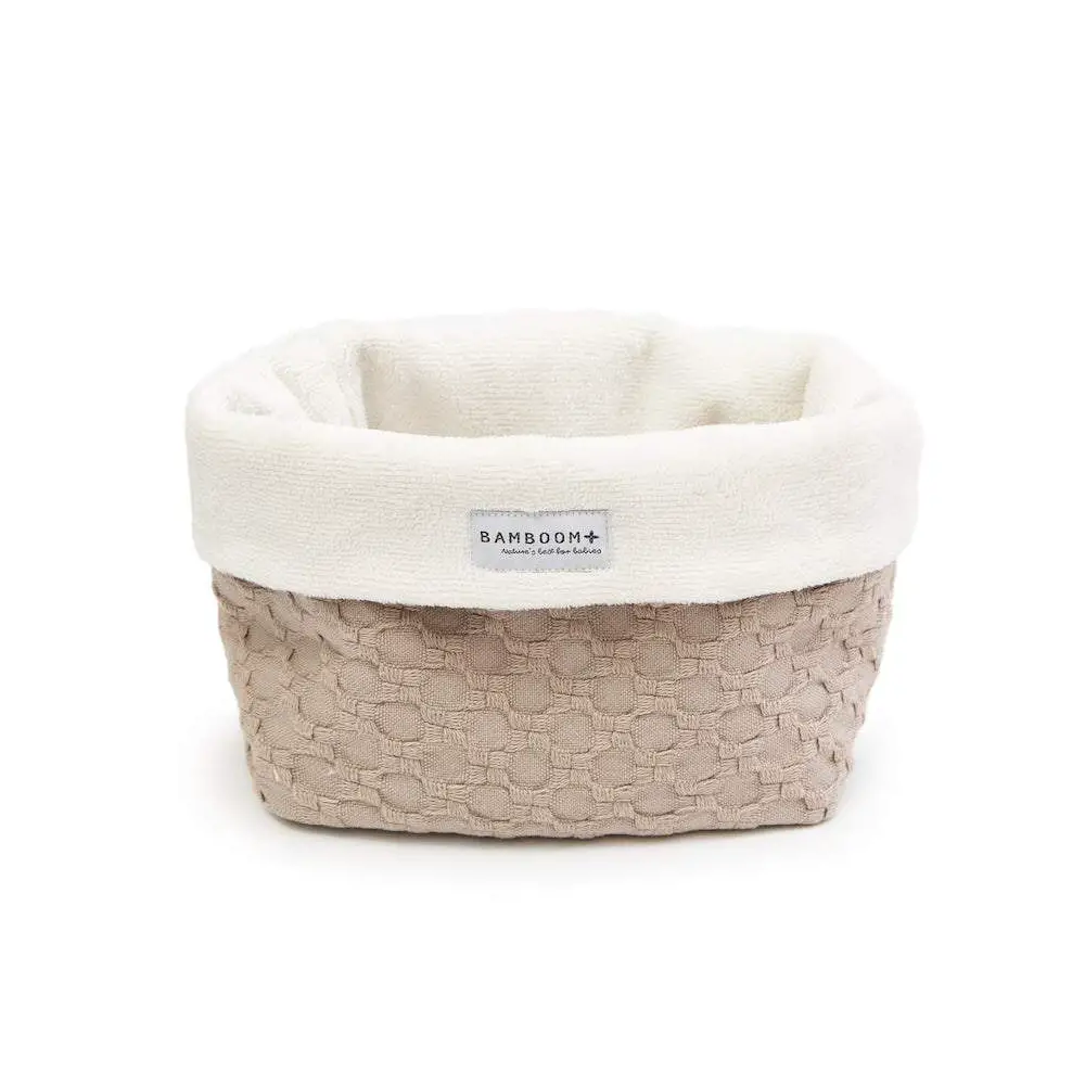 Cestino Portaoggetti per il Bagno Honey - Cm 14x20x14h - Sand - complementi d'arredo